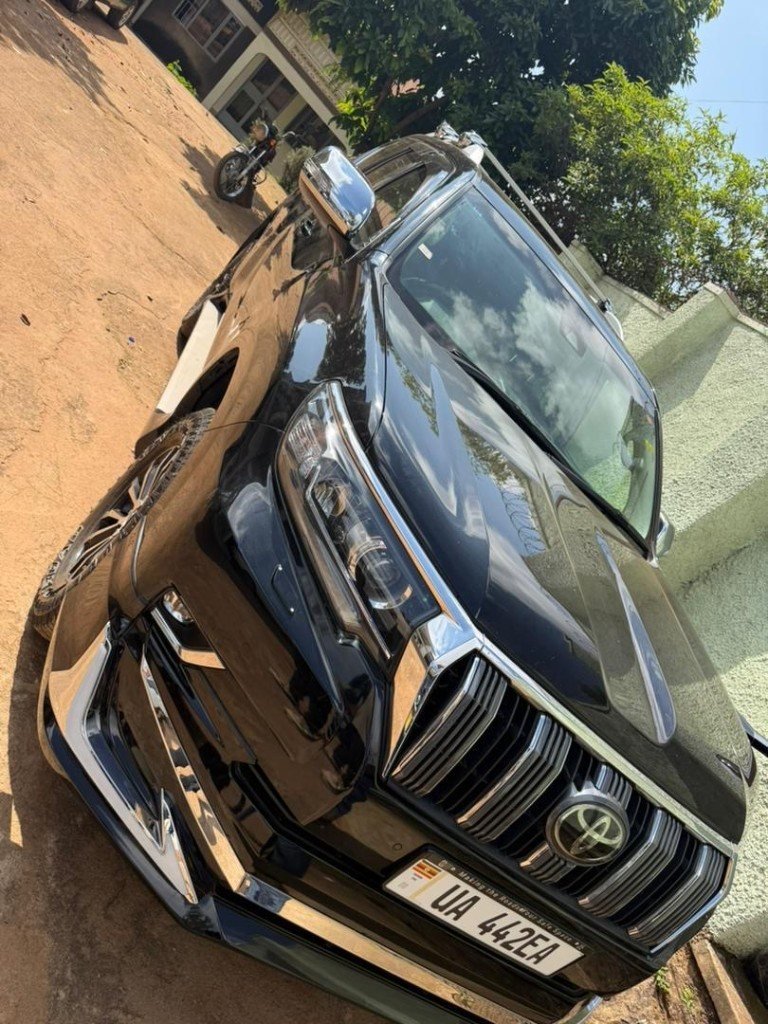 Black Land Cruiser Prado for hire in Uganda